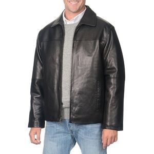Boston harbour “New England” men’s leather jacket
